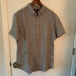 NWT Banana Republic linen short sleeve button down